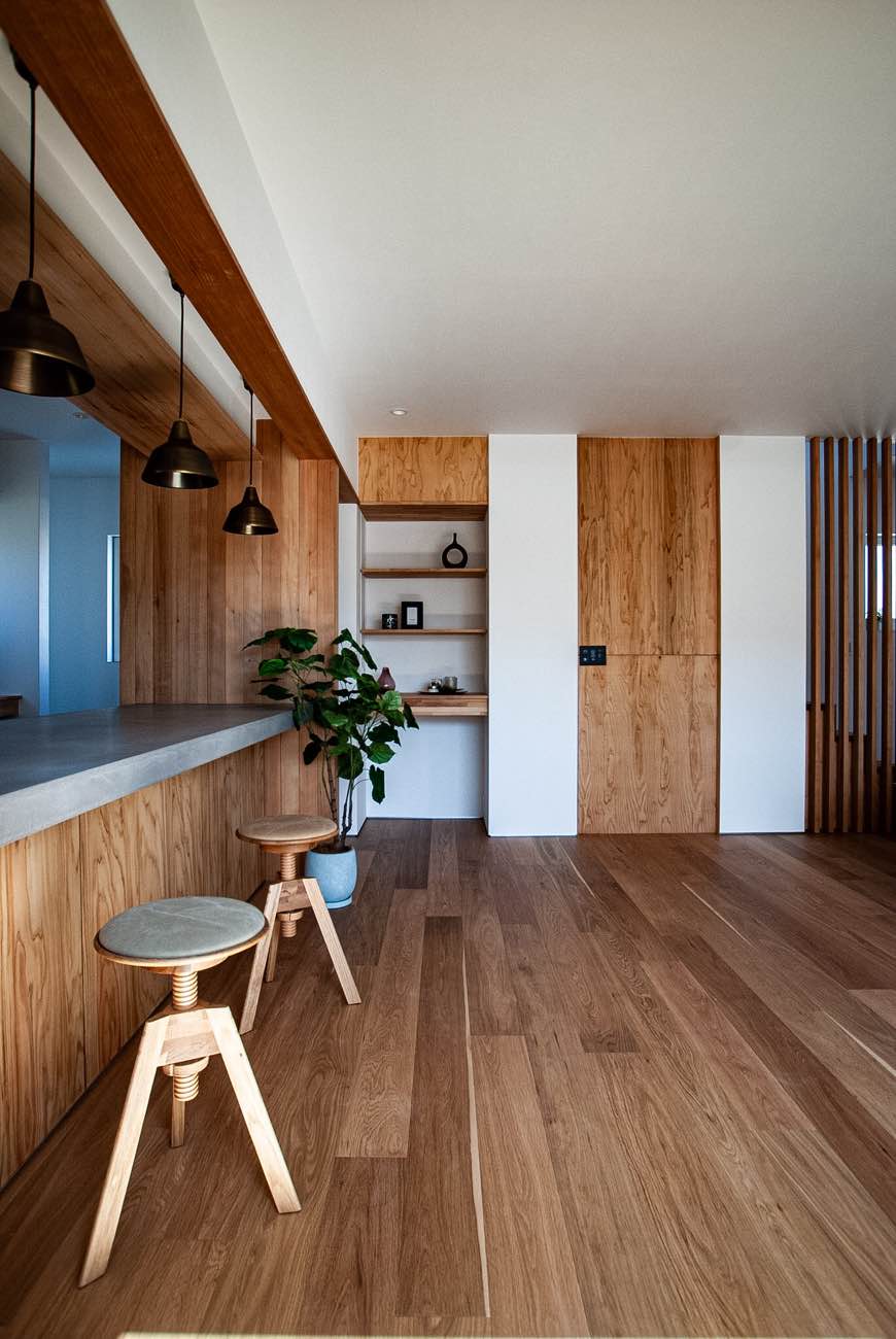 暮らしのそばにある、モールテックスのカウンター。